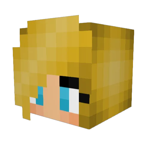 mungoape Minecraft avatar head, 3D render