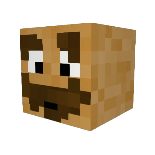 mungoliv Minecraft avatar head, 3D render