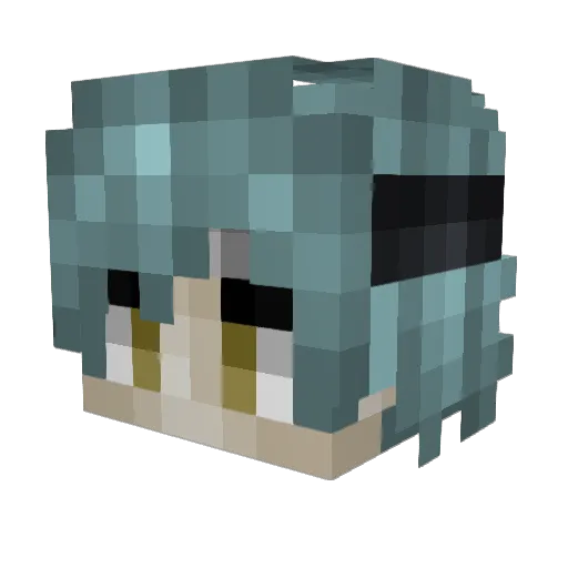 munhozgui Minecraft avatar head, 3D render
