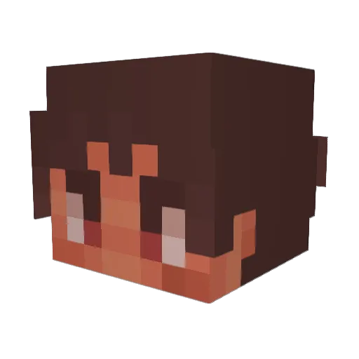 munkaei Minecraft avatar head, 3D render