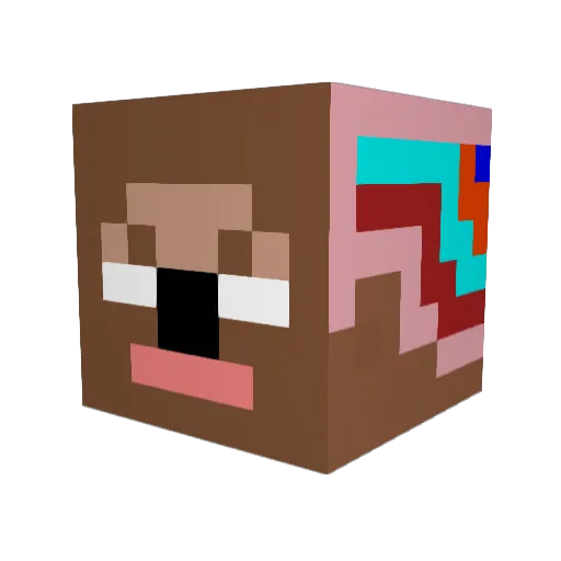 munkyhead86 Minecraft avatar head, 3D render