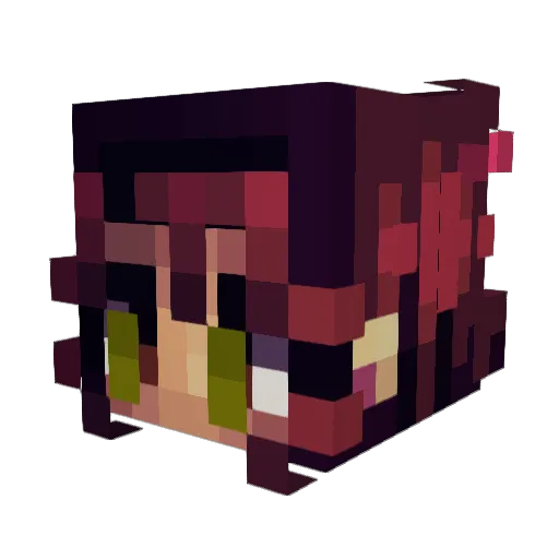munkymunks Minecraft avatar head, 3D render