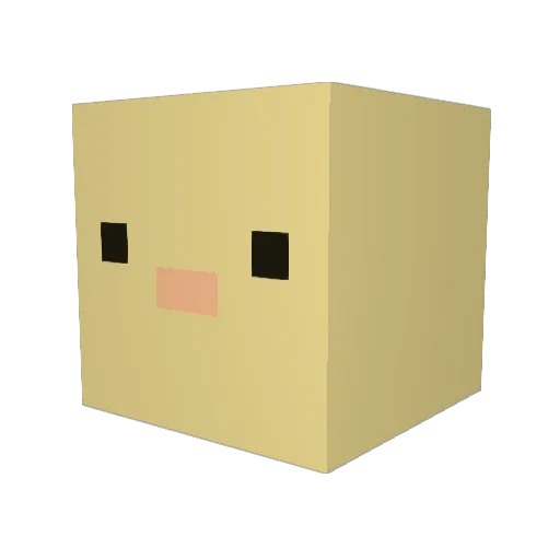 munoi Minecraft avatar head, 3D render