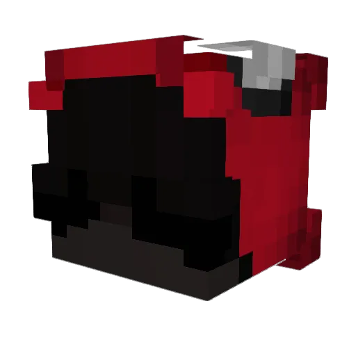 muntor Minecraft avatar head, 3D render