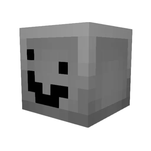 munyamunyamu Minecraft avatar head, 3D render