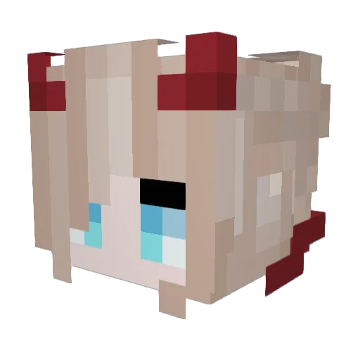 muo27 Minecraft avatar head, 3D render