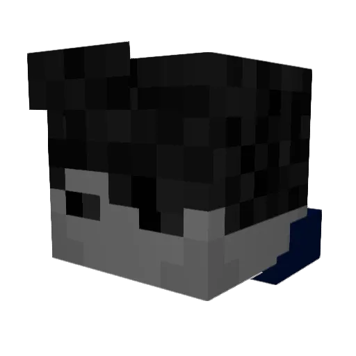 mupereid Minecraft avatar head, 3D render
