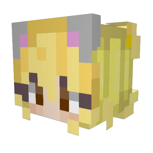 muppetrat1 Minecraft avatar head, 3D render