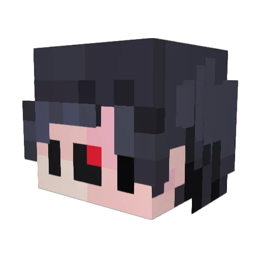muppp Minecraft avatar head, 3D render