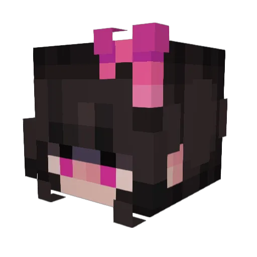 muppum Minecraft avatar head, 3D render