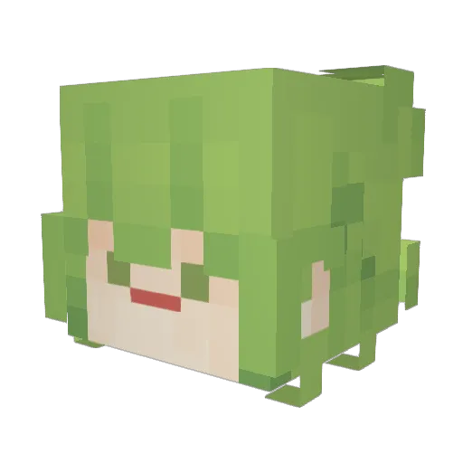 mura3076 Minecraft avatar head, 3D render