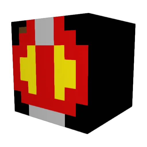 mura555 Minecraft avatar head, 3D render