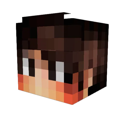murasame_7 Minecraft avatar head, 3D render