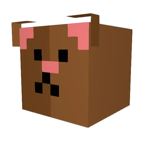 muraz Minecraft avatar head, 3D render