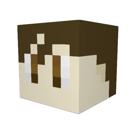 murbang Minecraft avatar head, 3D render