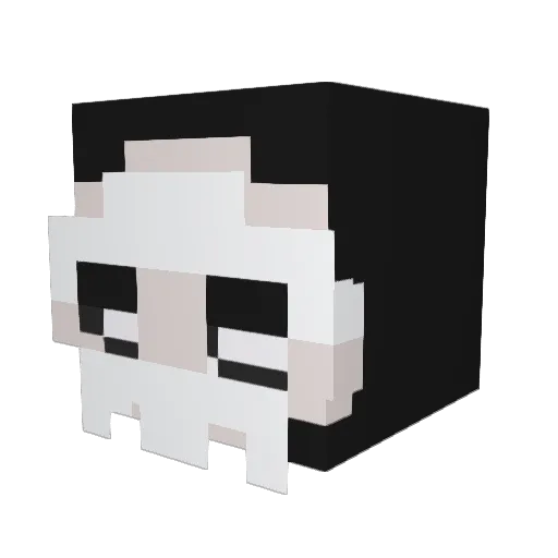 murcuree Minecraft avatar head, 3D render