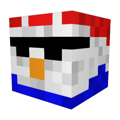 murder_maid Minecraft avatar head, 3D render
