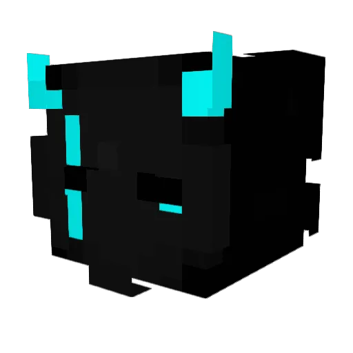 murderous13 Minecraft avatar head, 3D render