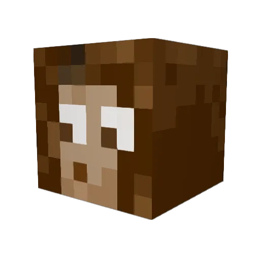 murdocherson Minecraft avatar head, 3D render