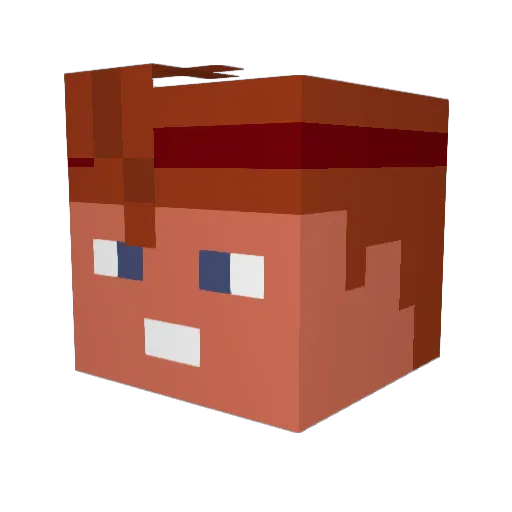 murex93 Minecraft avatar head, 3D render