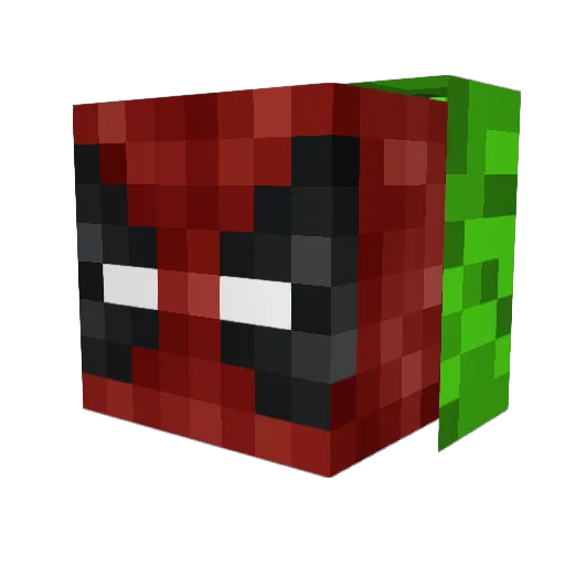 murgerban Minecraft avatar head, 3D render