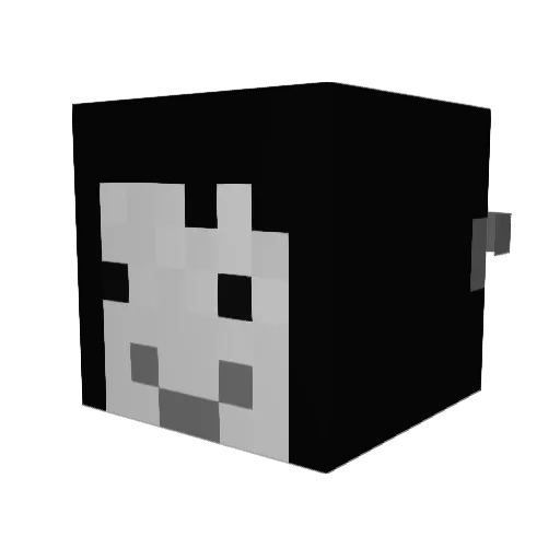 muria Minecraft avatar head, 3D render
