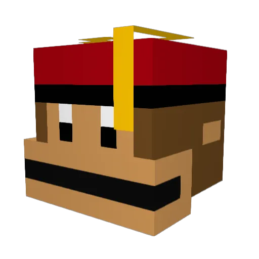 muriloftp Minecraft avatar head, 3D render