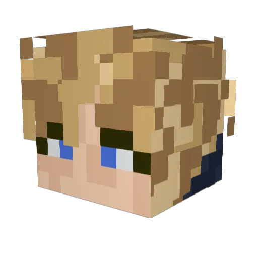 murilonas Minecraft avatar head, 3D render