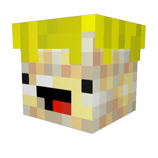 muriwaidigger Minecraft avatar head, 3D render
