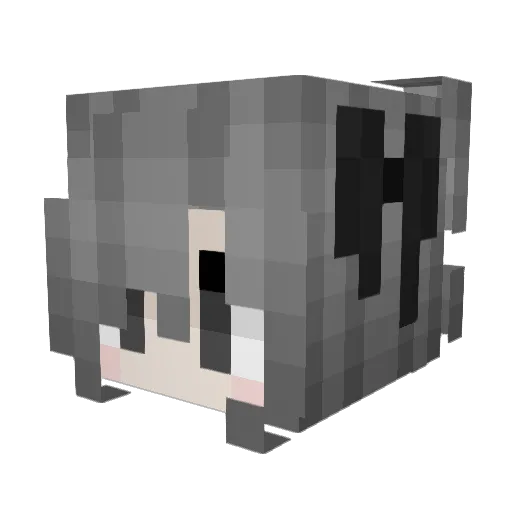 murkj Minecraft avatar head, 3D render