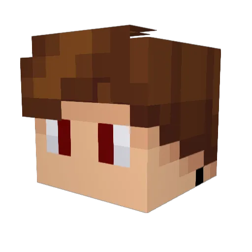 murklor Minecraft avatar head, 3D render