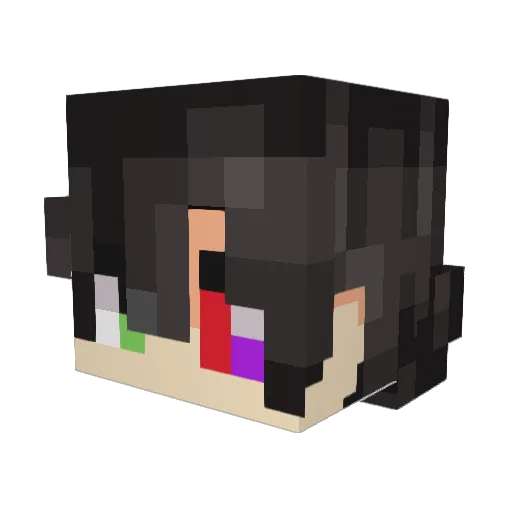 murky_Bl4ck Minecraft avatar head, 3D render