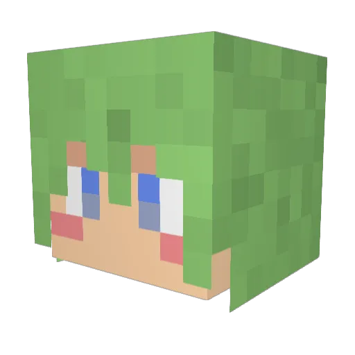 muro6 Minecraft avatar head, 3D render