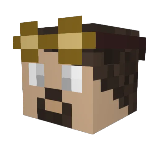 muro74 Minecraft avatar head, 3D render