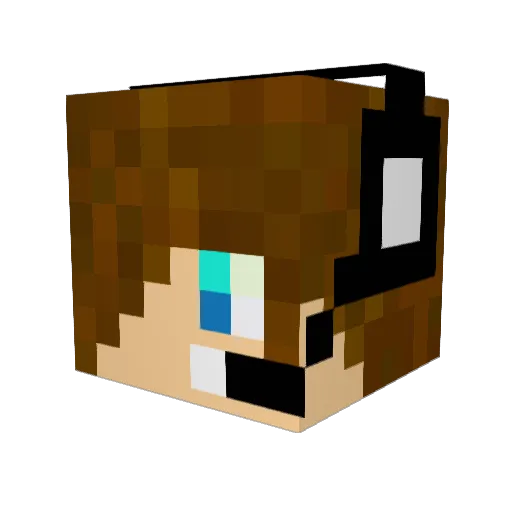 muronao12 Minecraft avatar head, 3D render