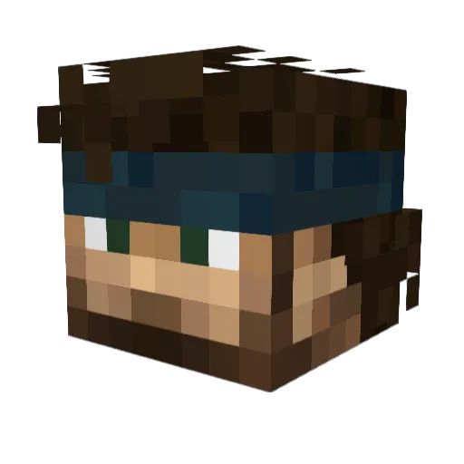 murowataru Minecraft avatar head, 3D render
