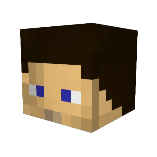 murphster22 Minecraft avatar head, 3D render