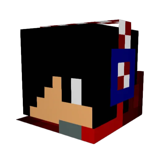 murphy100 Minecraft avatar head, 3D render