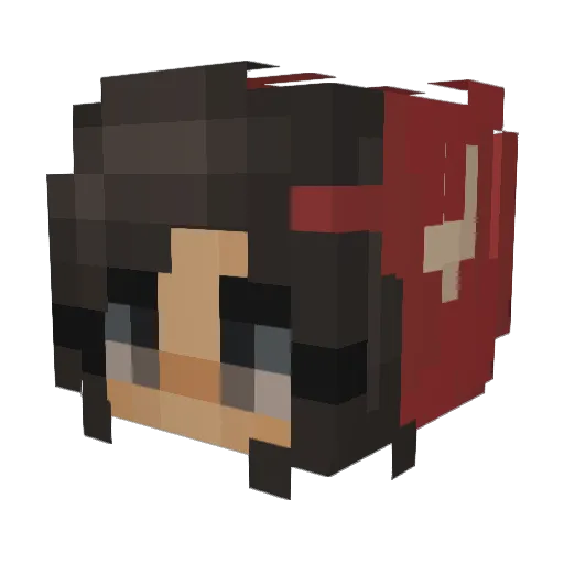 murphyogra Minecraft avatar head, 3D render