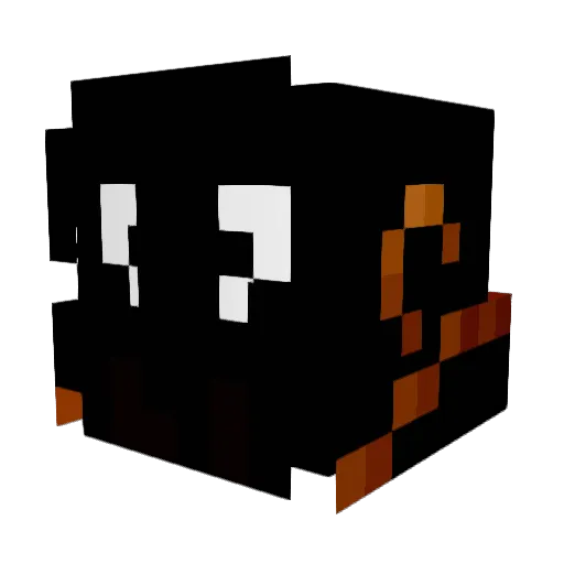 murple1g Minecraft avatar head, 3D render