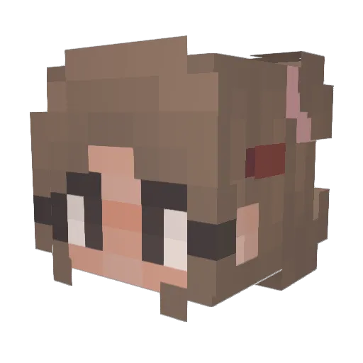 murpy99 Minecraft avatar head, 3D render