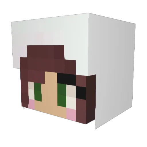 murrkiee Minecraft avatar head, 3D render