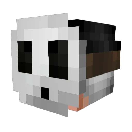 murrrau Minecraft avatar head, 3D render