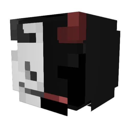 murxan Minecraft avatar head, 3D render