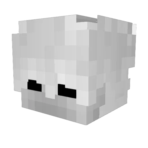 murzyneczek Minecraft avatar head, 3D render