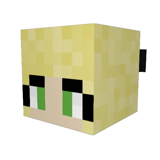 musa180 Minecraft avatar head, 3D render