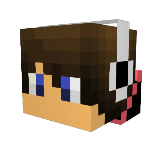 musab201636 Minecraft avatar head, 3D render