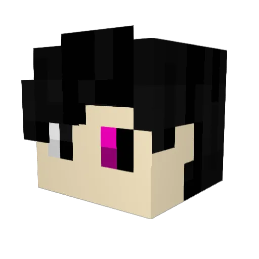 musac Minecraft avatar head, 3D render