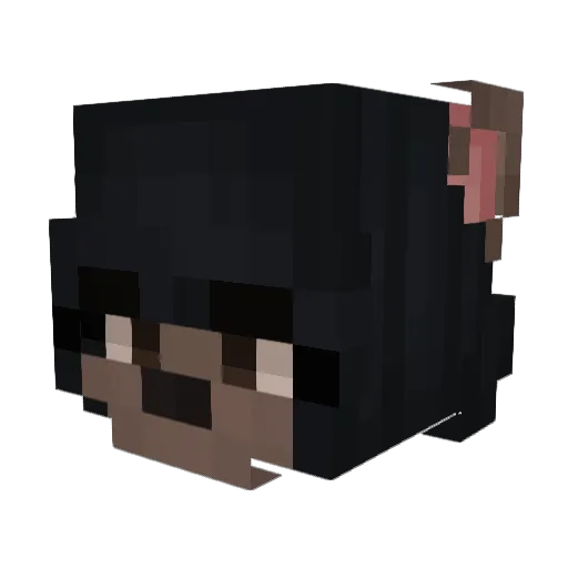 musakoira Minecraft avatar head, 3D render