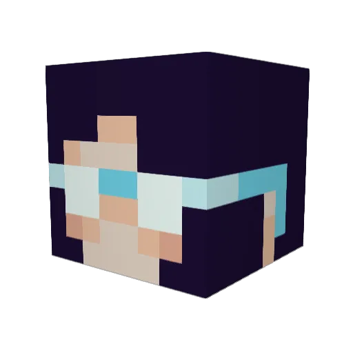 musclewomen4ever Minecraft avatar head, 3D render
